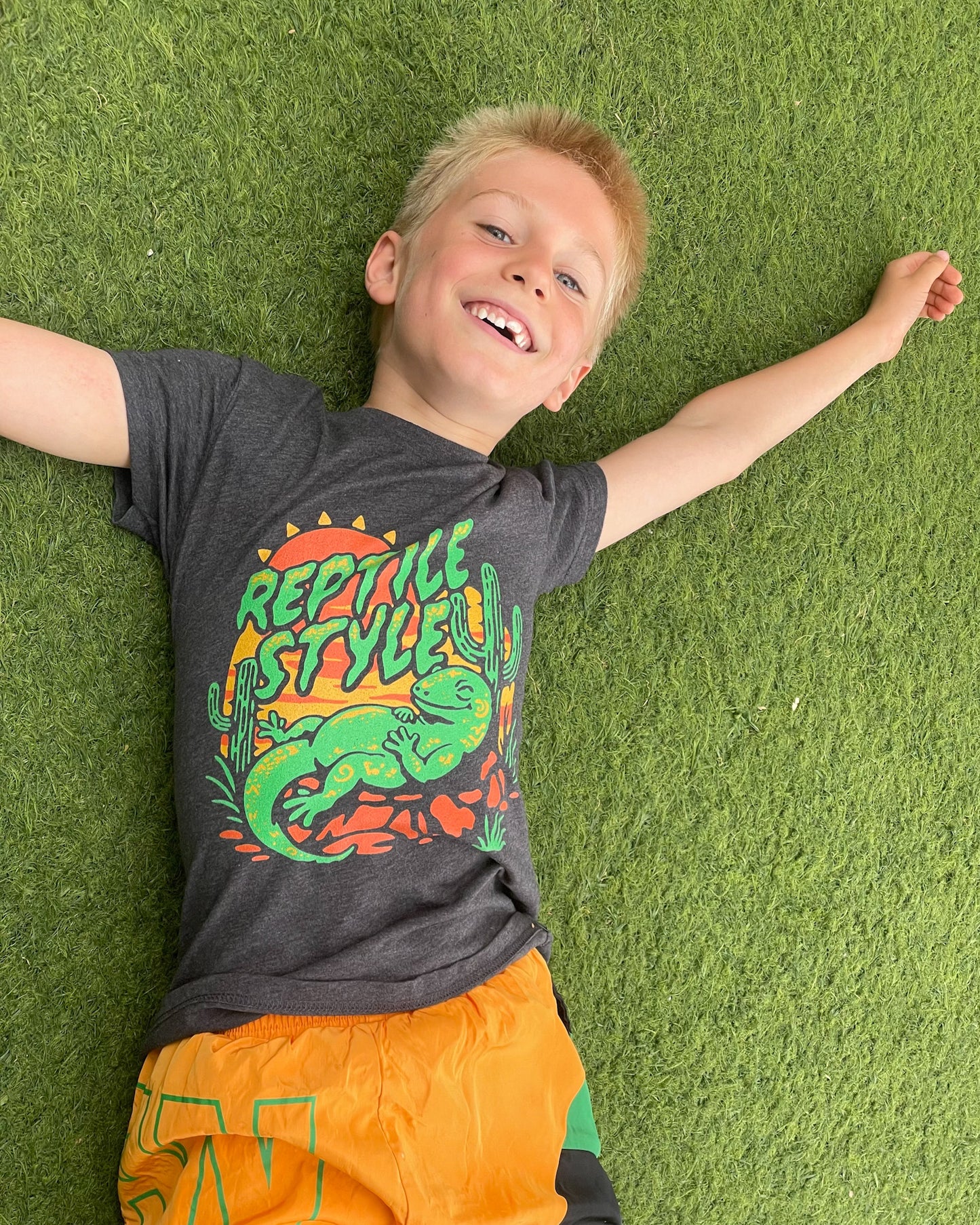 reptile style kids t-shirt