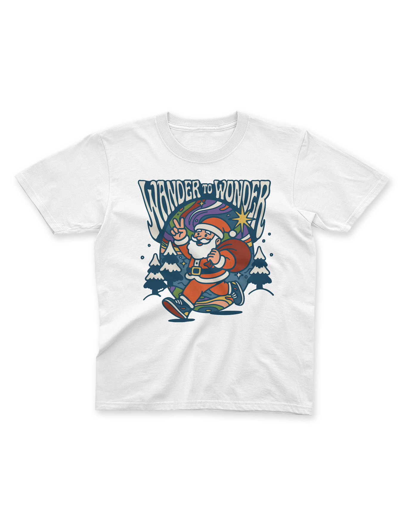 wander to wonder kids t-shirt