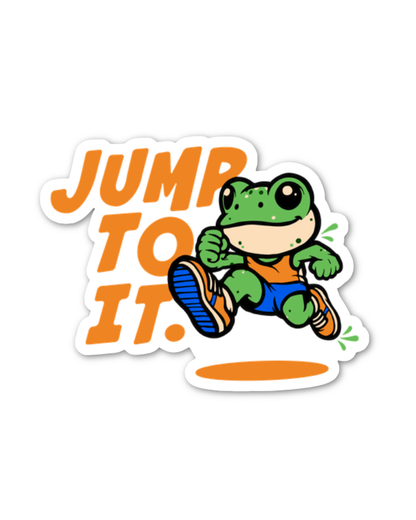 jump to it sticker