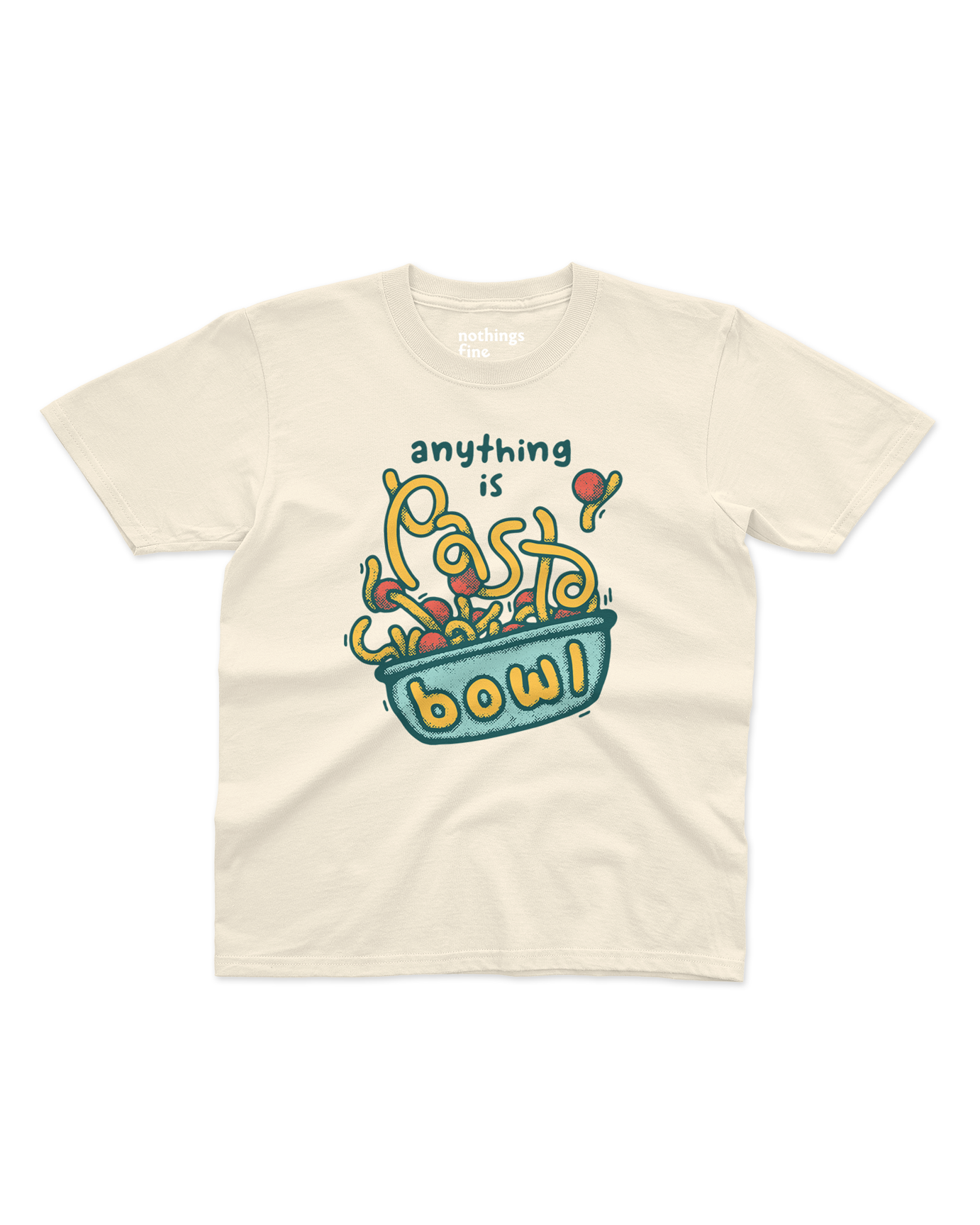 anything is pasta bowl kids t-shirt