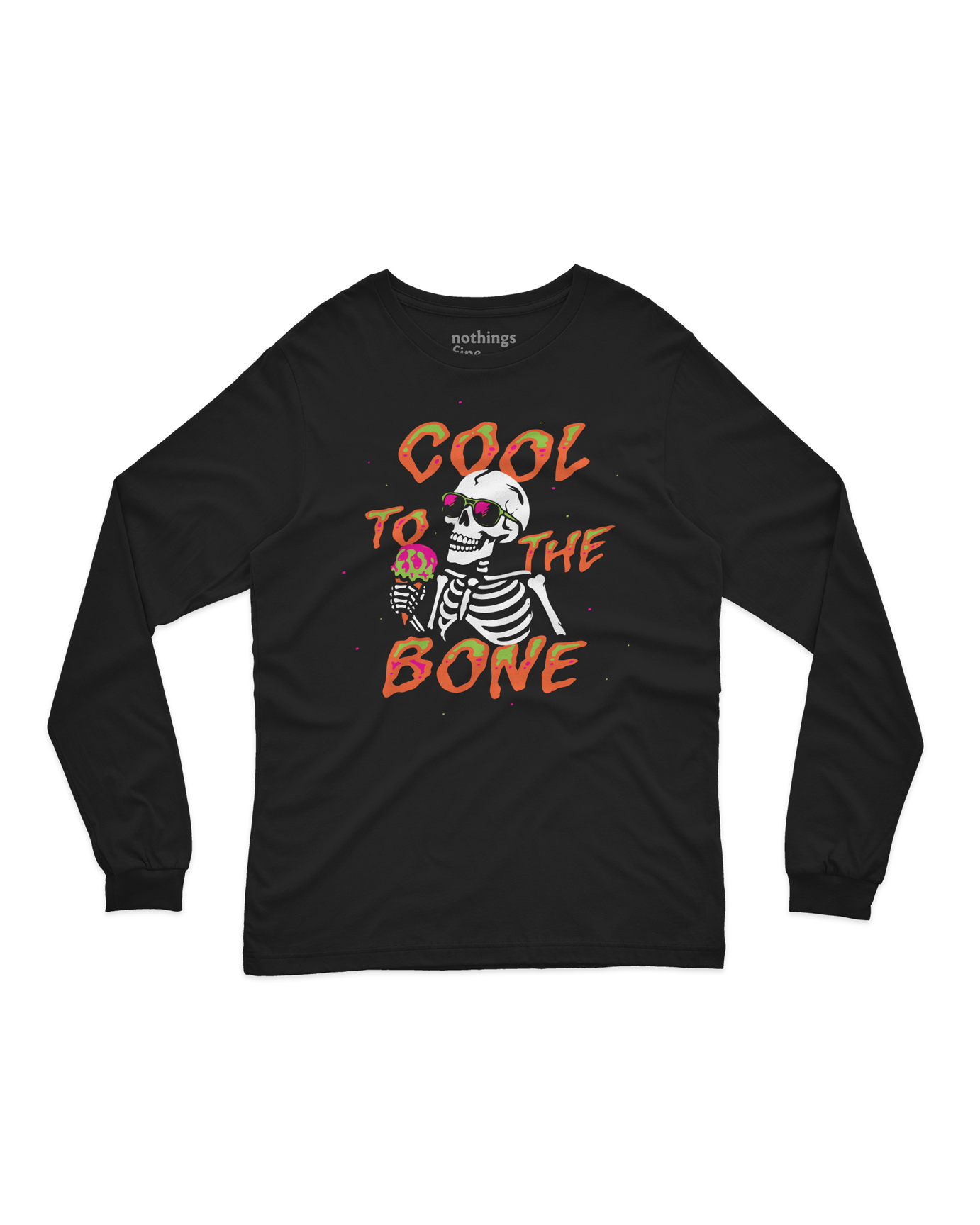 cool to the bone kids long sleeve t-shirt