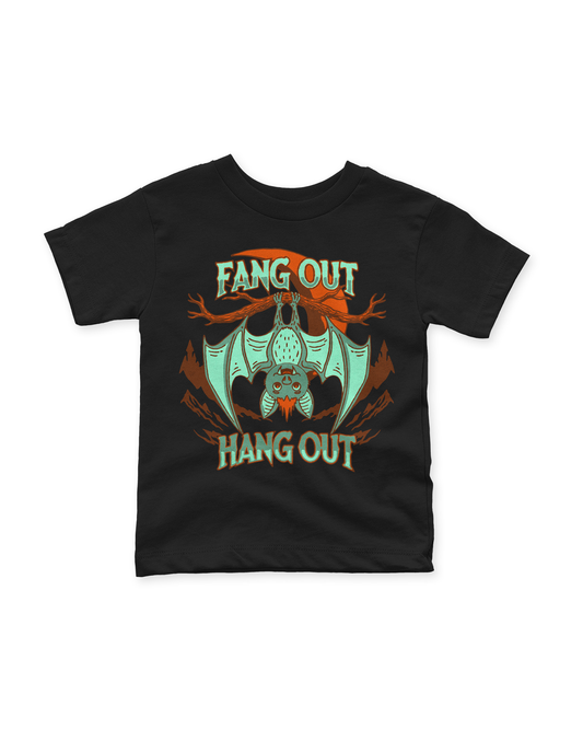 fang out hang out kids t-shirt