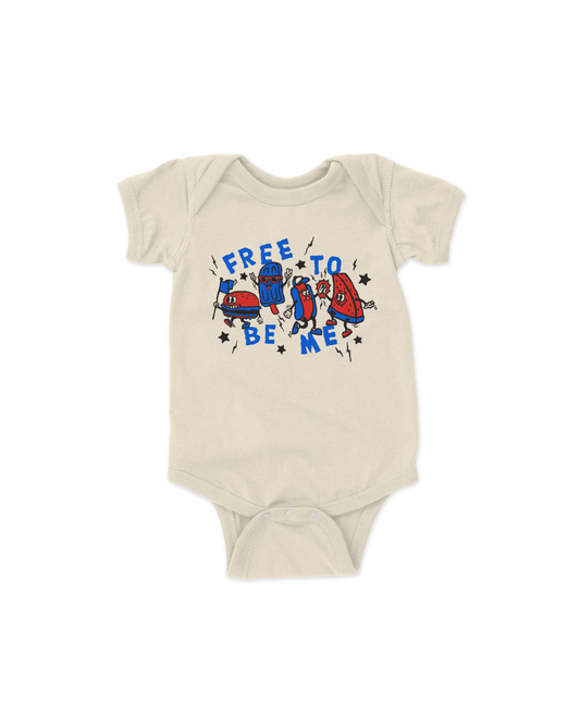 free to be me baby onesie