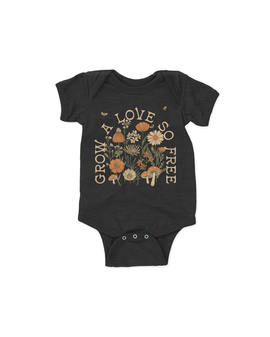 grow a love so free baby onesie