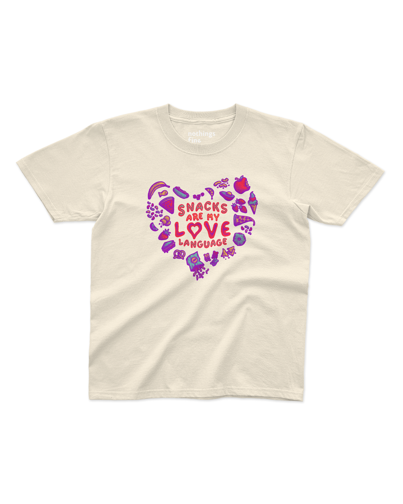 snacks are my love language kids t-shirt