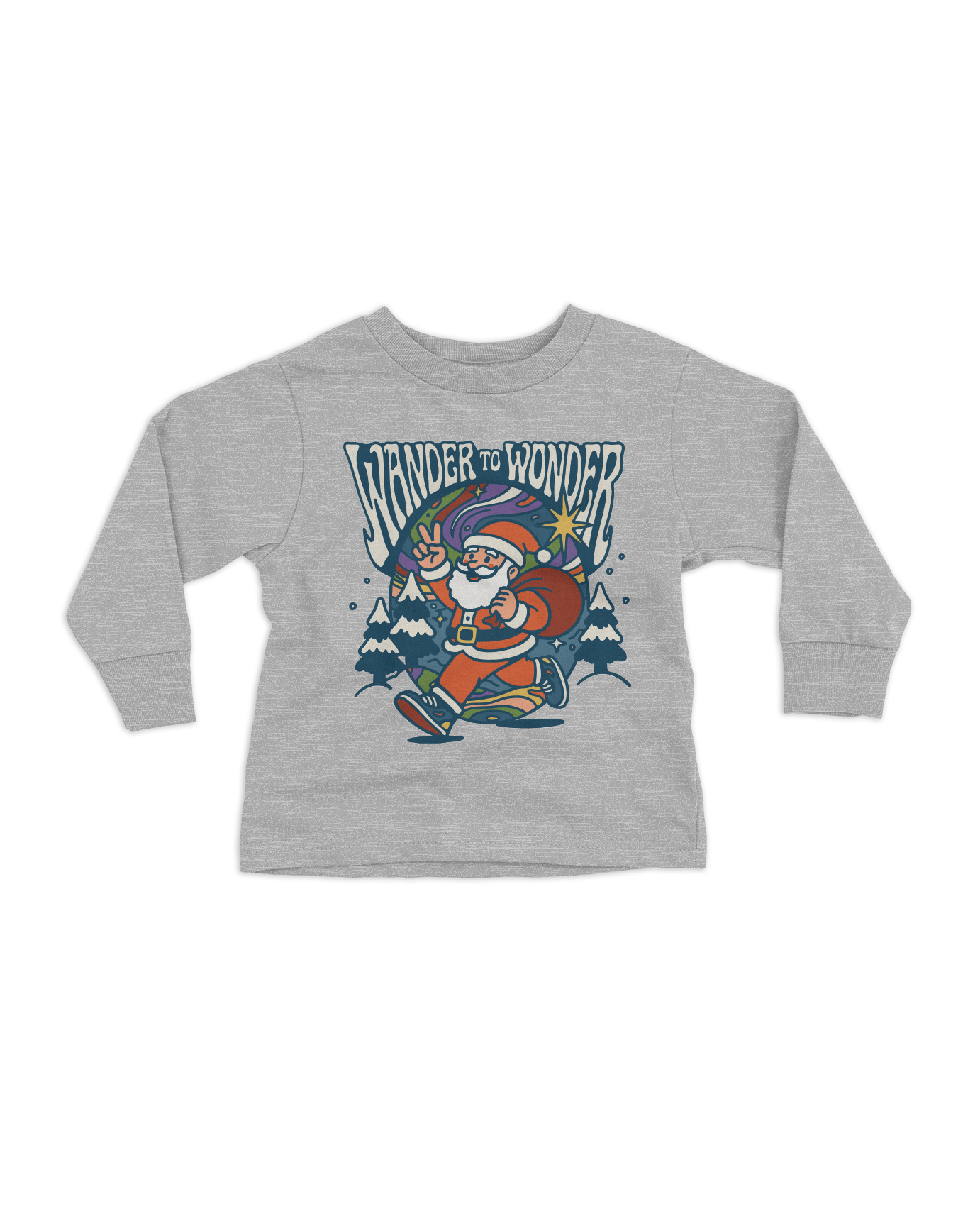 wander to wonder kids long sleeve t-shirt