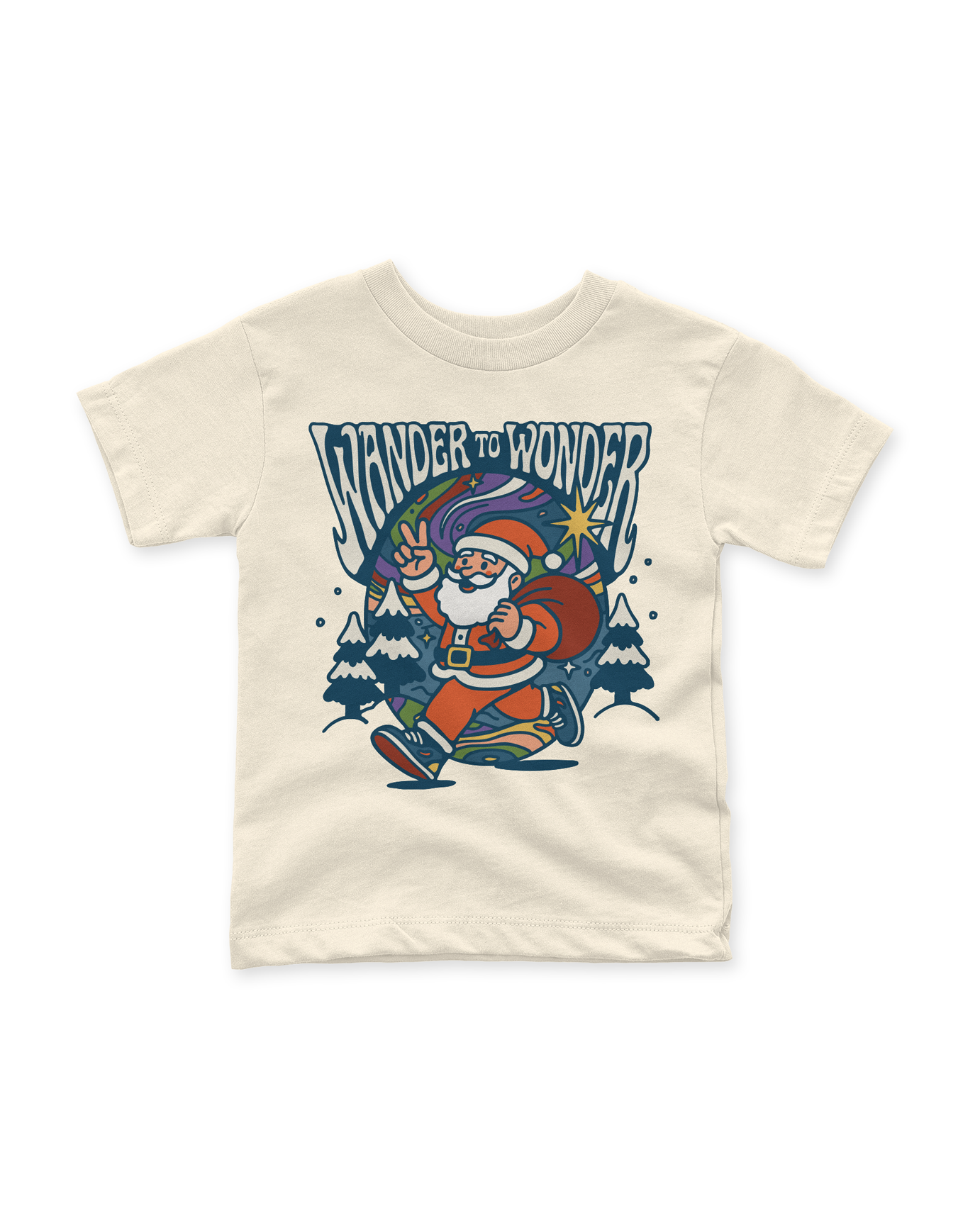 wander to wonder kids t-shirt