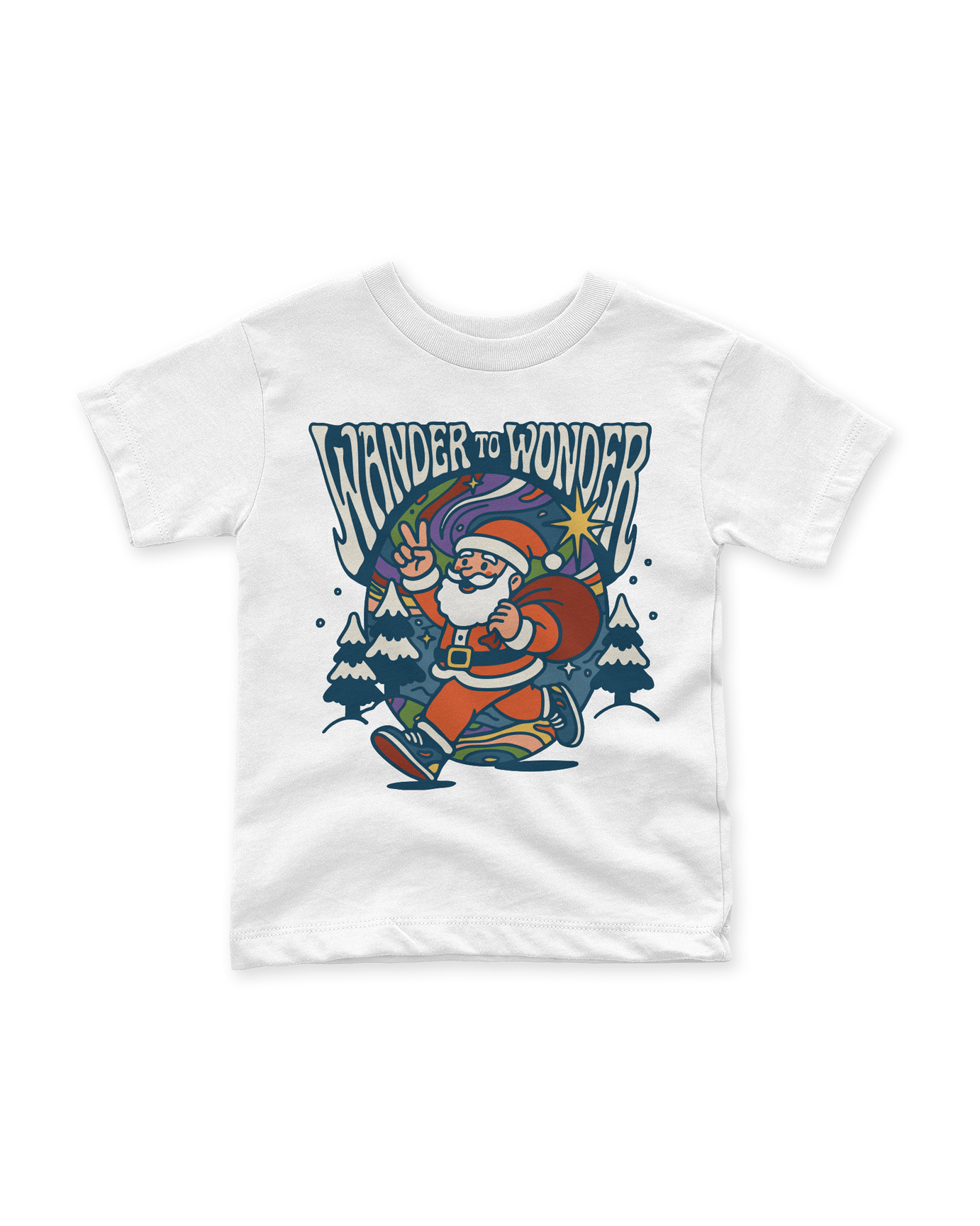 wander to wonder kids t-shirt