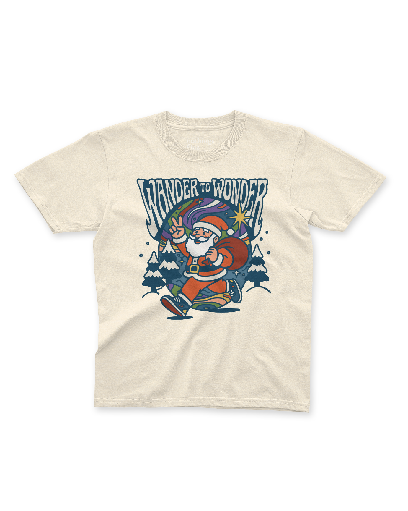wander to wonder kids t-shirt